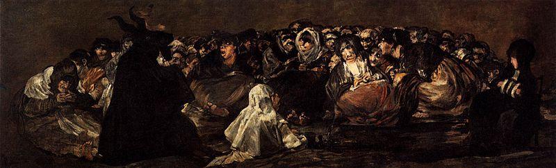 Francisco de Goya Witches Sabbath oil painting picture